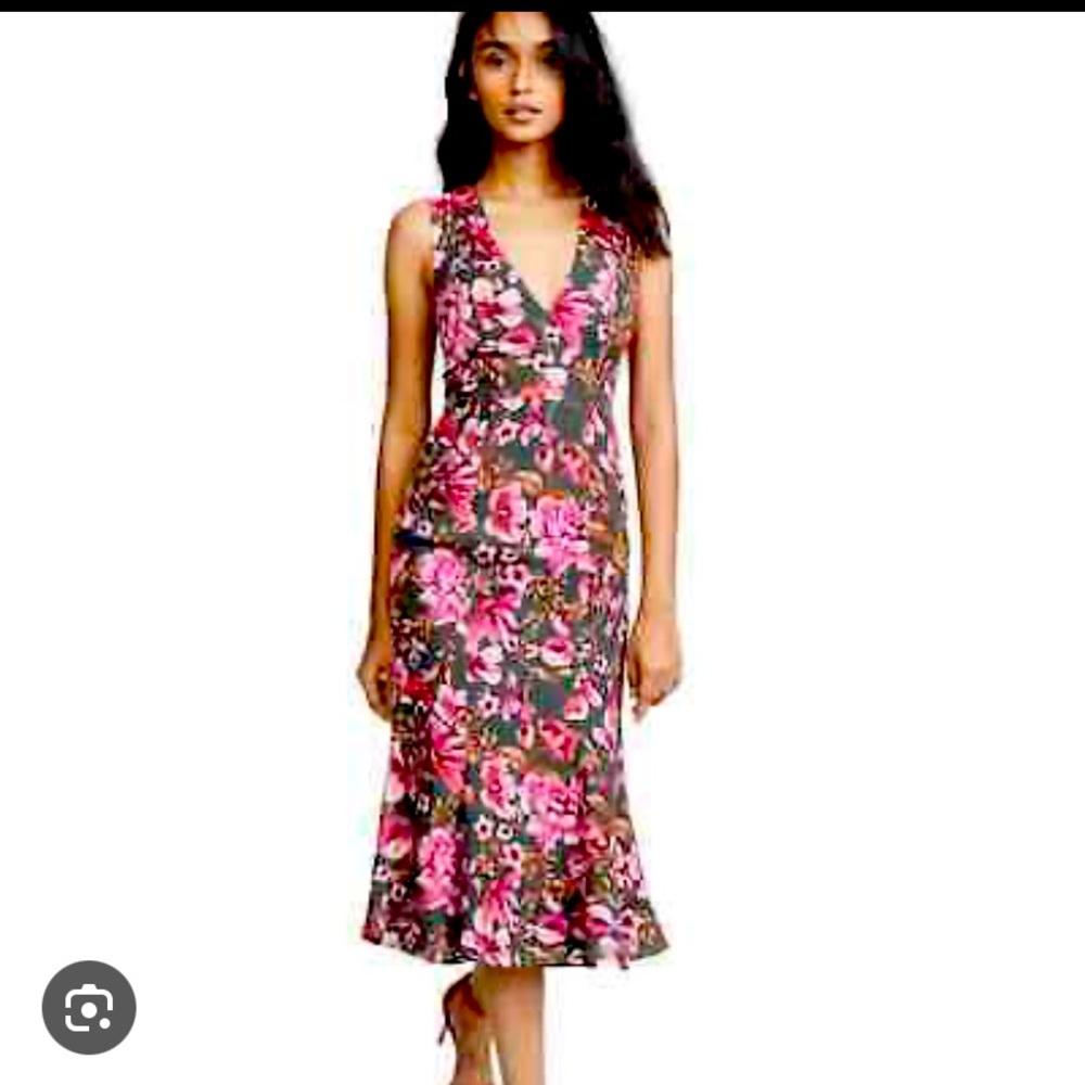 Fame And Partners Womens Size 12 Floral Print Bianca Sleeveless Dress